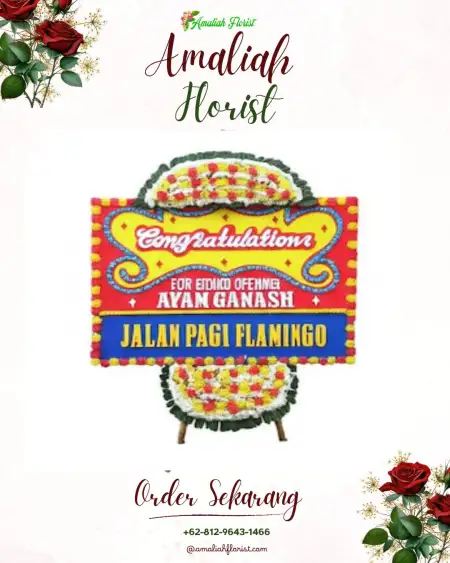 Sewa Papan Bunga Waliwis